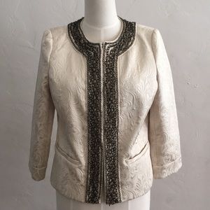 Boston Proper Brocade Blazer Size 8